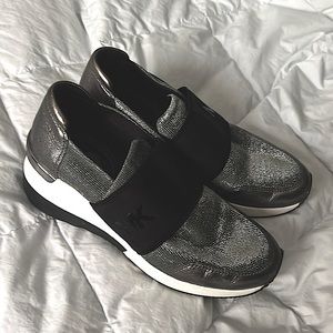 MK wedge sneaker with style!size 7